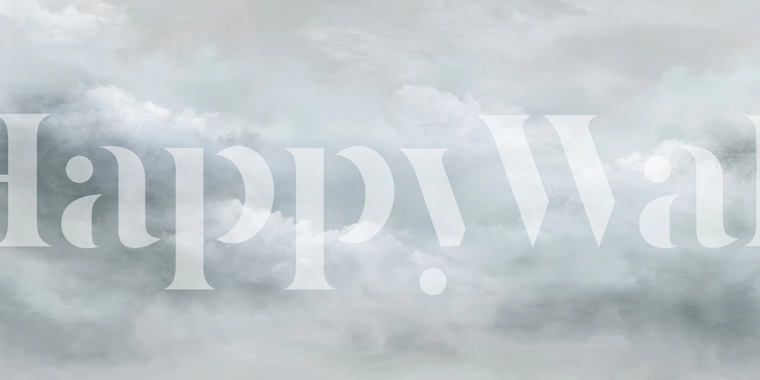 Dreamy sky cloudy wallpaper in a room