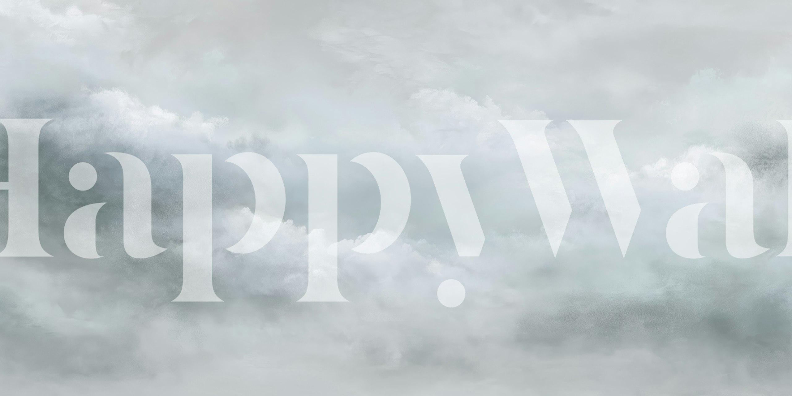 Dreamy sky cloudy wallpaper in a room