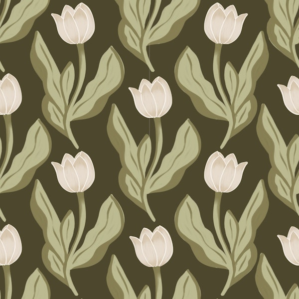 Dark Academia Tulips small 8in