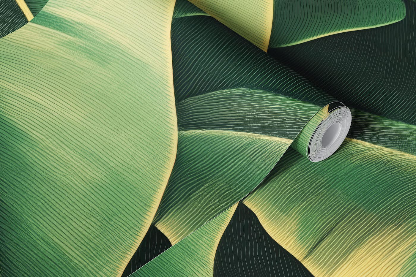 Banana Leaves Oasis wallpaper roll