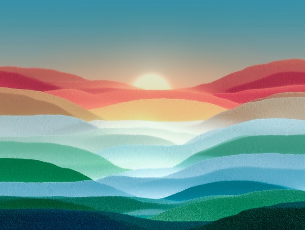 Dreamy Sunrise Landscape