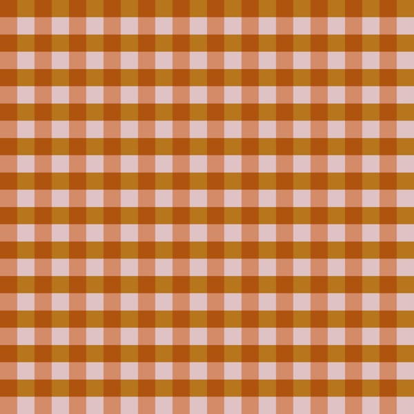 Terracotta and Mauve Gingham