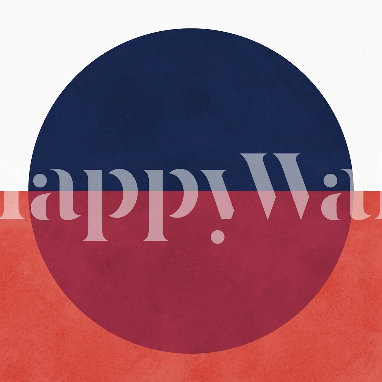 Abstract Circle Harmony tapetti huoneessa