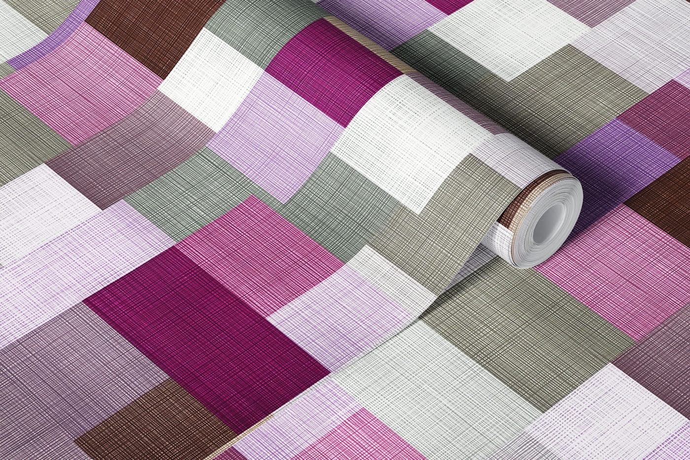 Vibrant Patchwork Harmony wallpaper roll