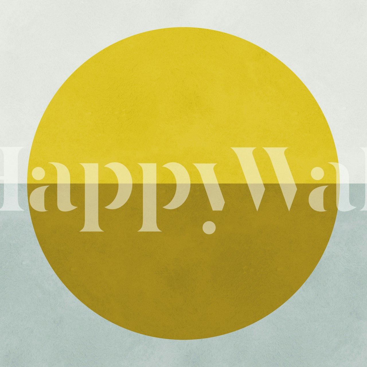 Golden Sun Over Horizon wallpaper in a room