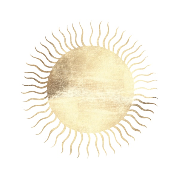 Golden Sunburst Art