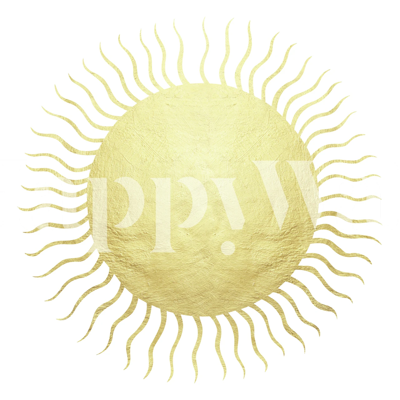 Golden Sun Art tapet i et rom