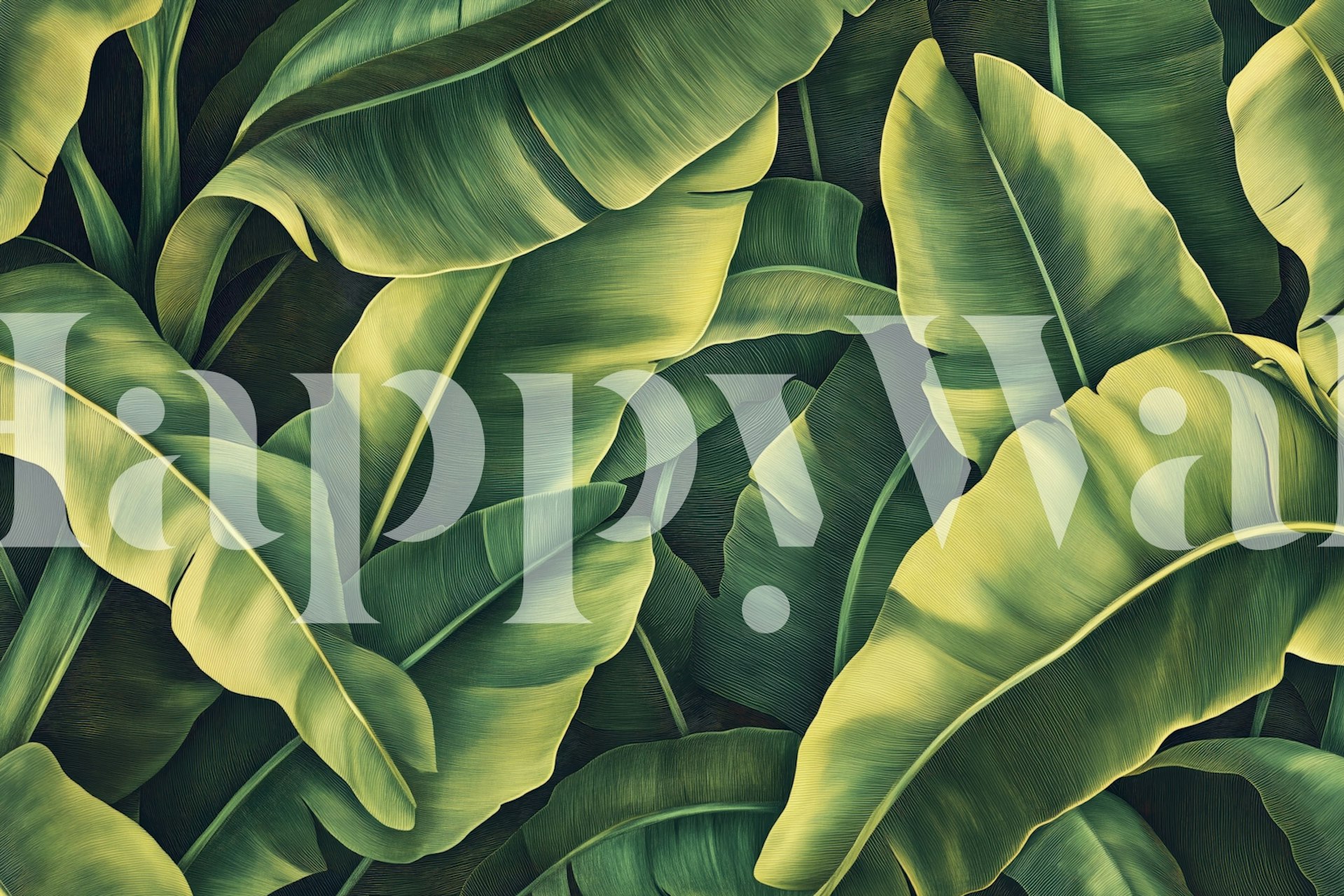 Banana Leaf Jungle wallpaper in a room