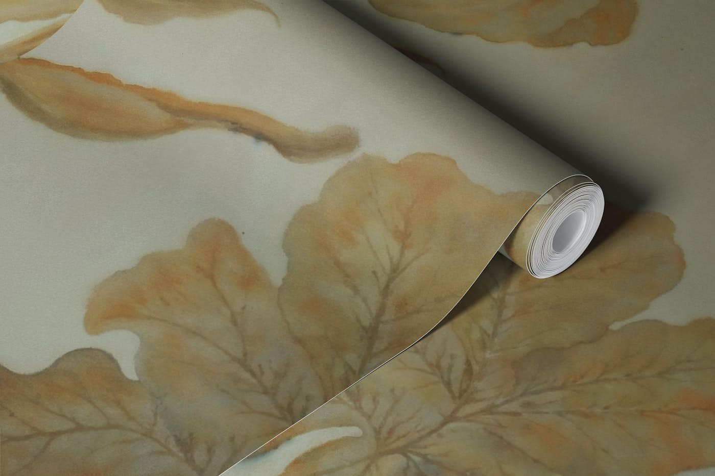 Golden Bloom Serenity wallpaper roll