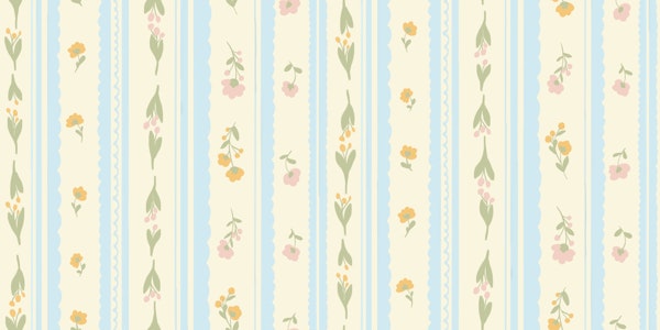 Delightful Floral Stripes
