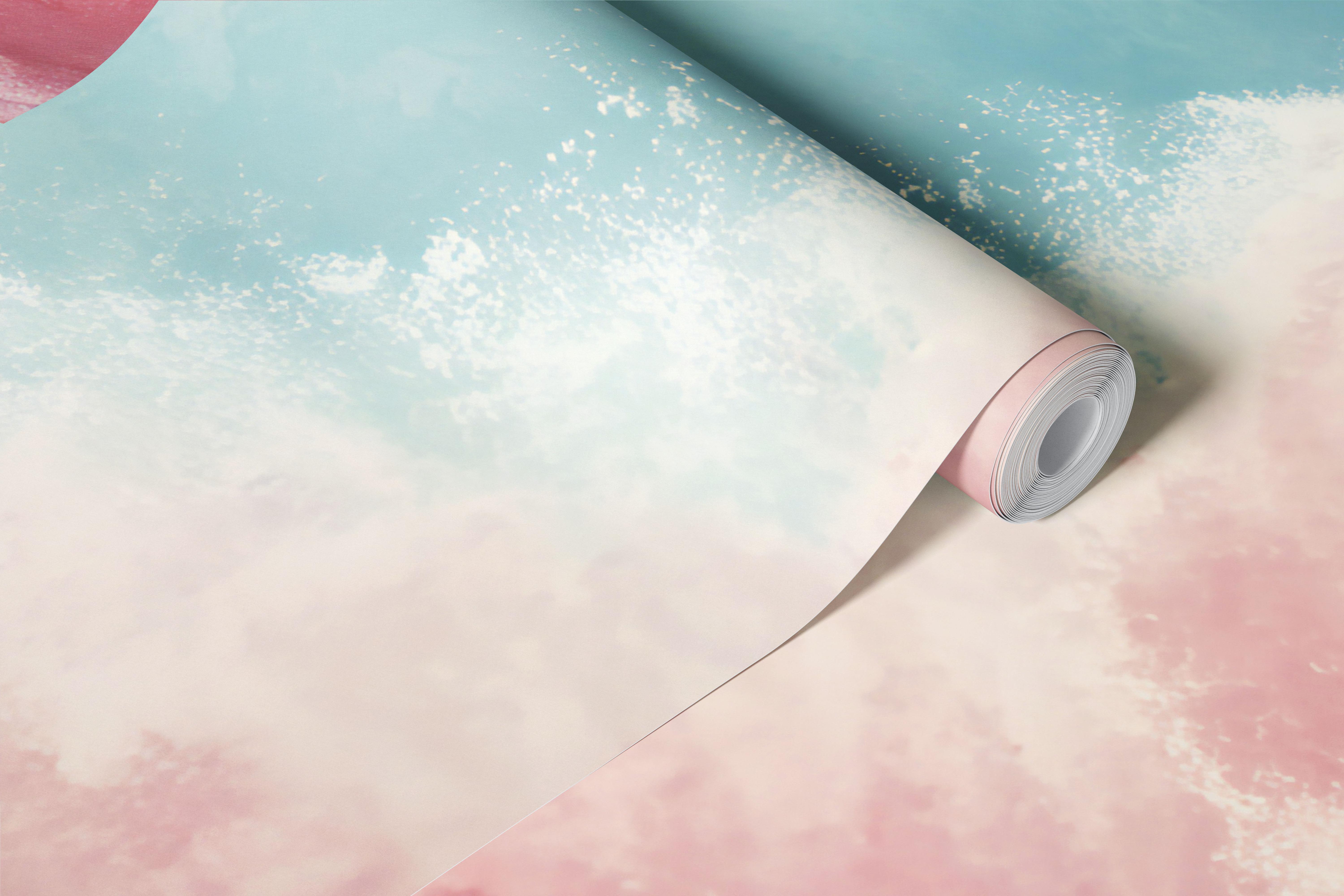 Cotton Candy Sky Dream wallpaper in a room