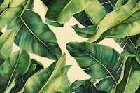 Tropical Banana Leaf Canopy wallpaper