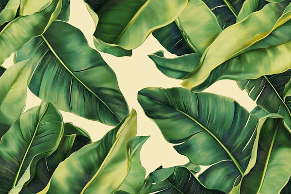 Tropical Banana Leaf Canopy