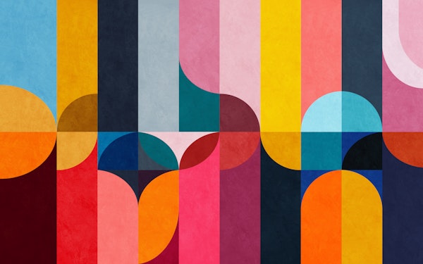 Modern Geometric Color Panels