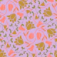Tulip Stems Cottage Floral Botanical Lavender