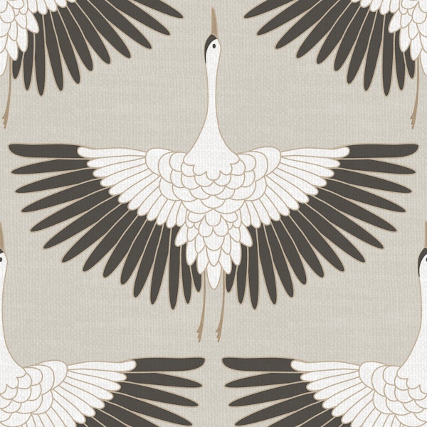 Elegant Crane Wings Taupe