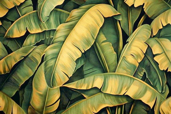 Golden Banana Leaf Jungle