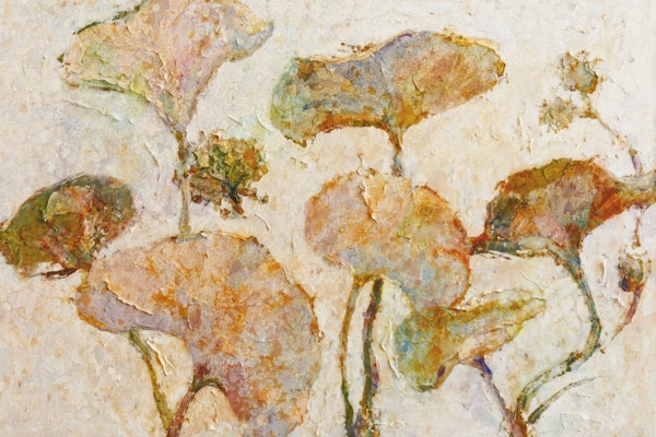 Muted Garden Blooms Textured