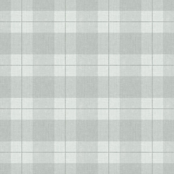 Quiet plaid light teal gray geometric checks