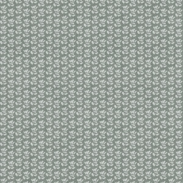 Ordered petals teal gray floral