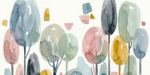 Peaceful Watercolor Forest