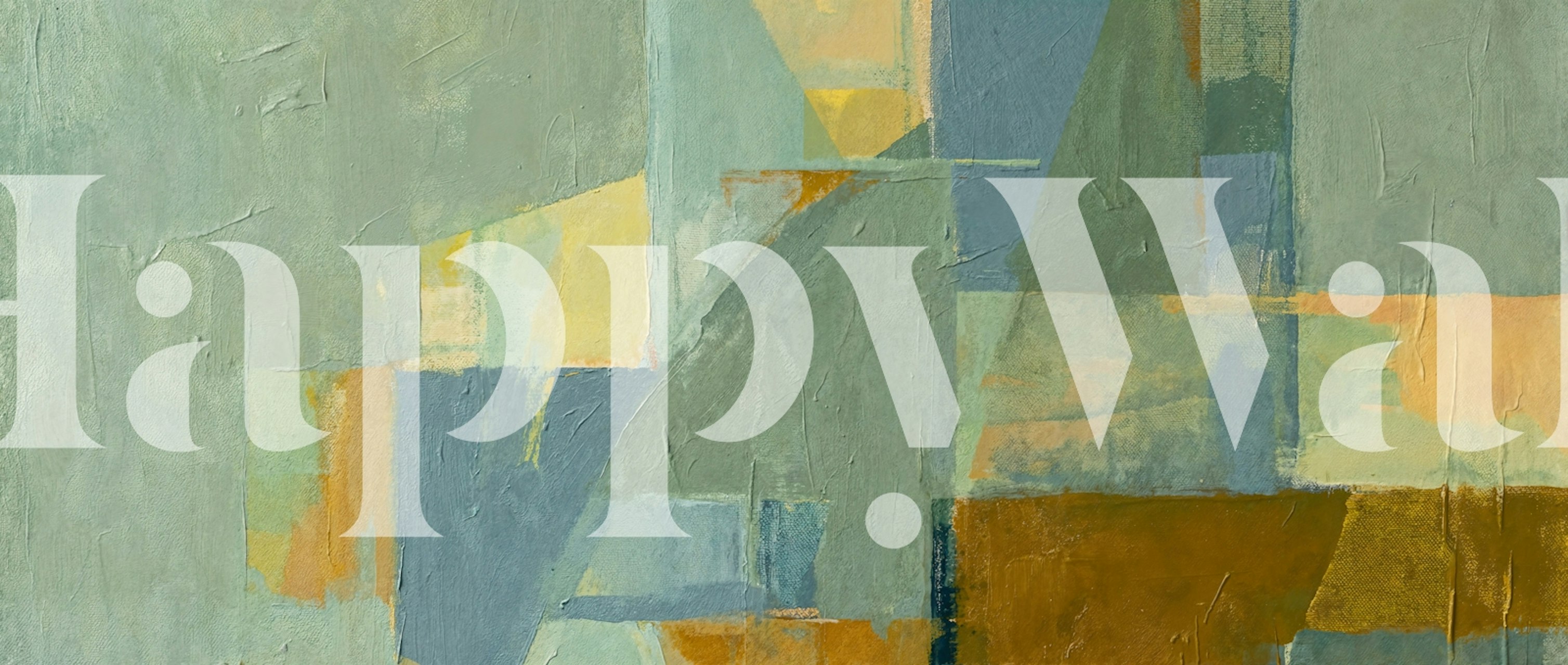 Calm Sage Abstract Texture tapet i et rum