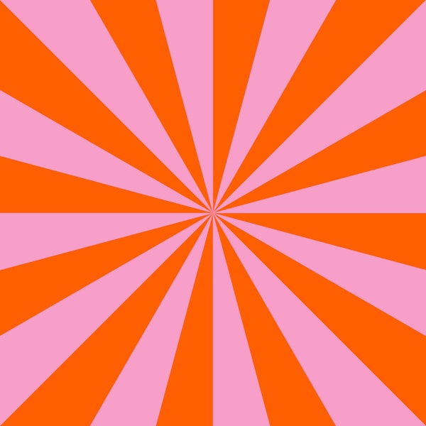 Circus tent sunburst ceiling mural red pink