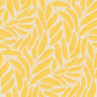 Big Bold Leaves Monochrome Yellow wallpaper