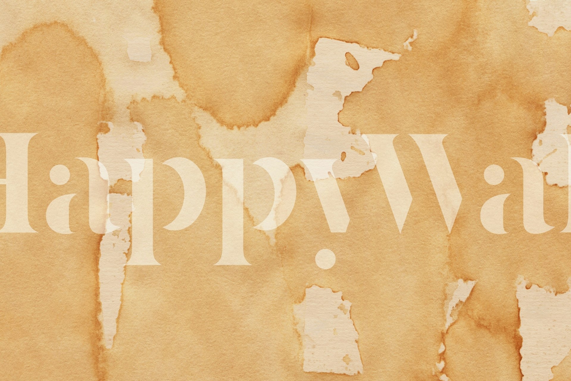 Classic Coffee Stain Texture tapet i et rum