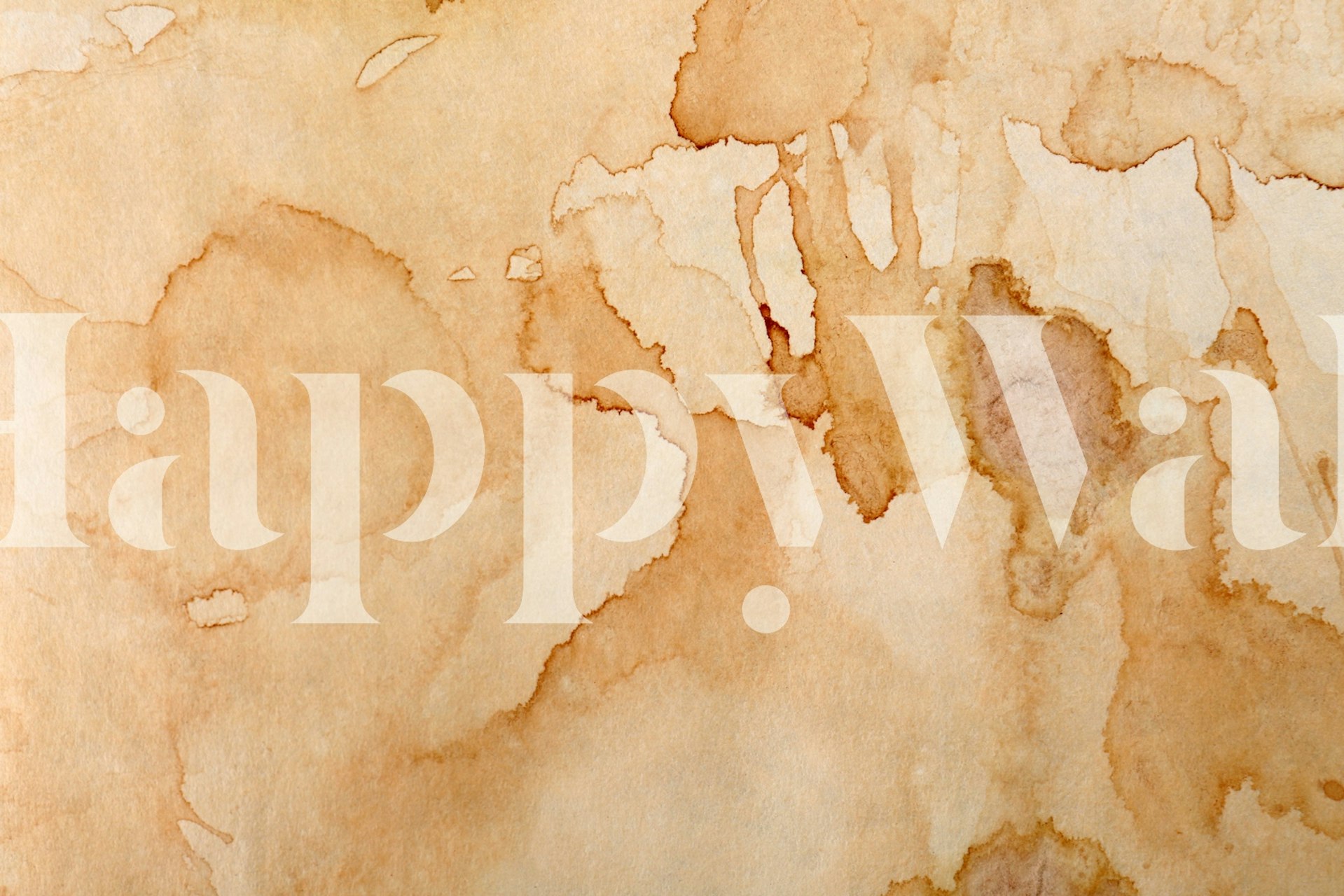 Aged paper texture wallpaper in a room