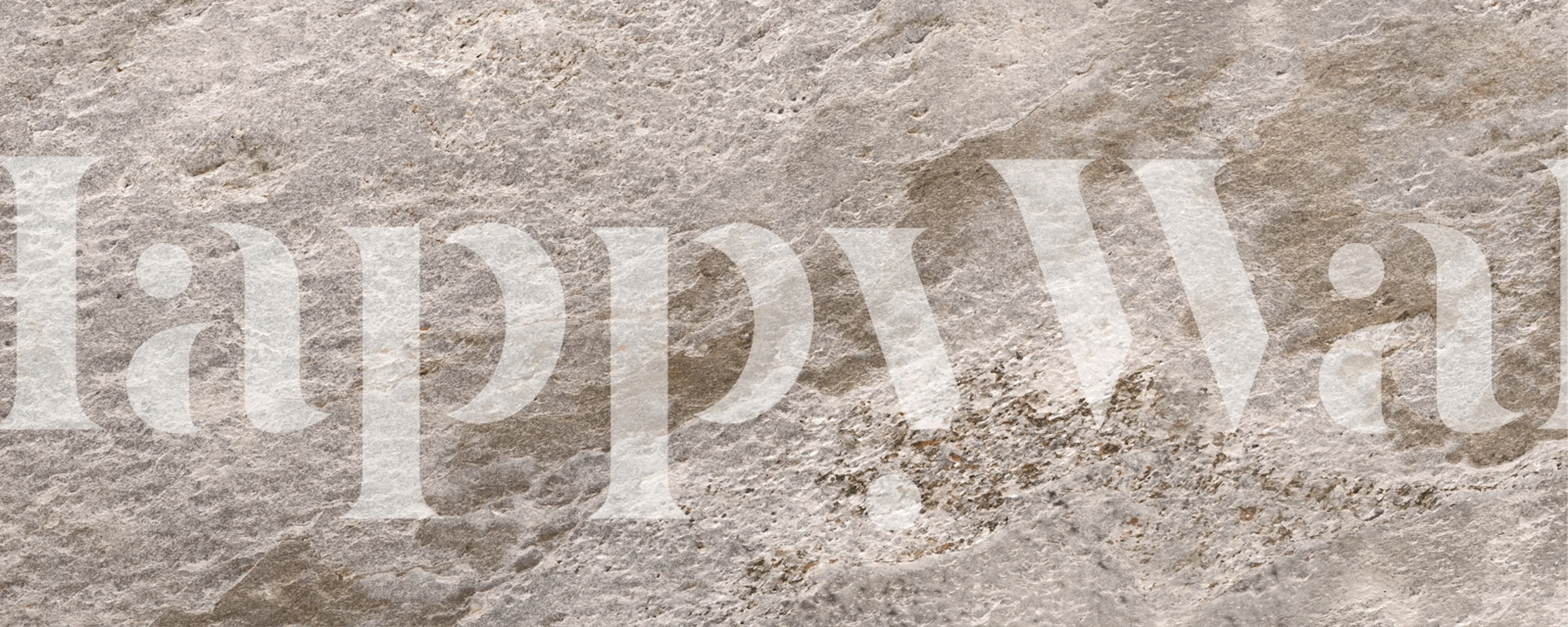 Elegant stone wall wallpaper huoneessa