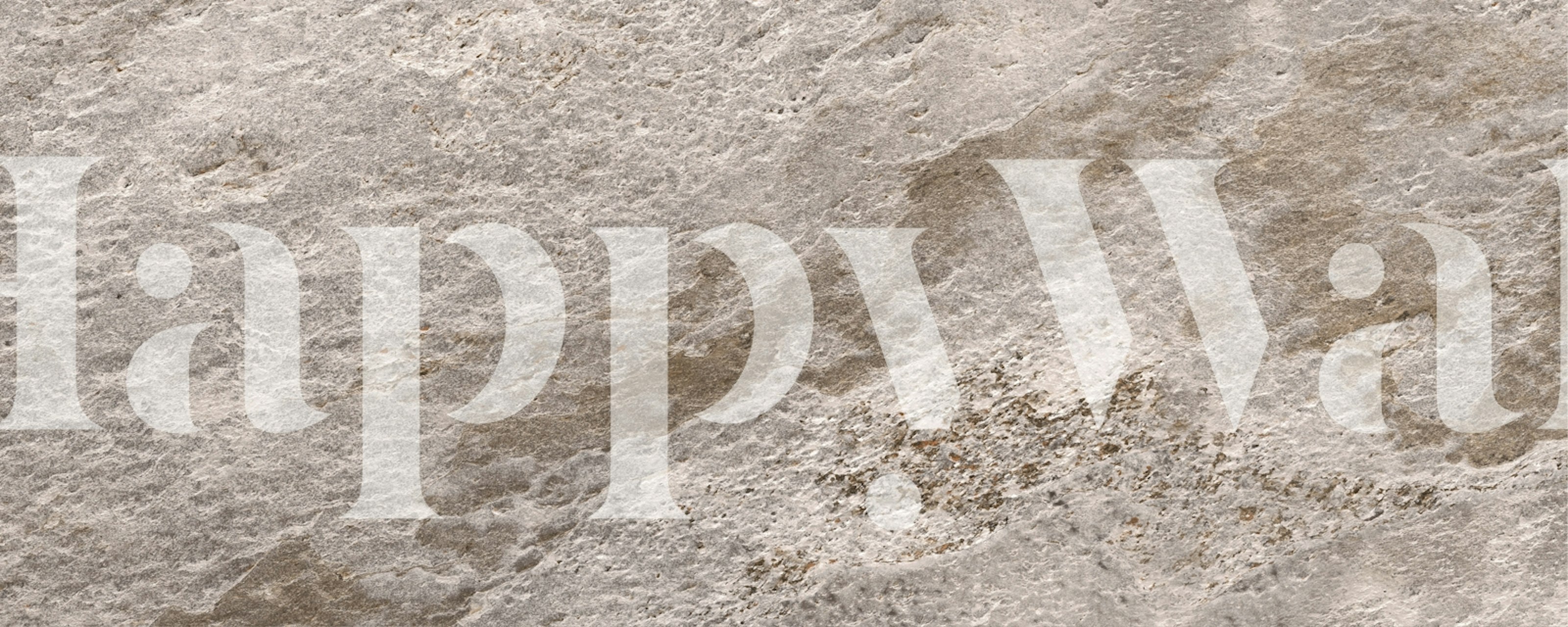 Elegant stone wall wallpaper in a room