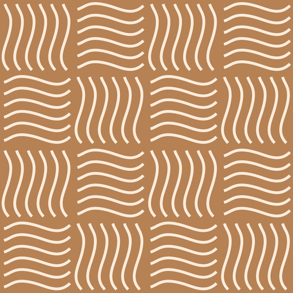 Checkered Stripes Waves Earthy Pattern