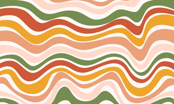 Wavy Earth Tone Elegance