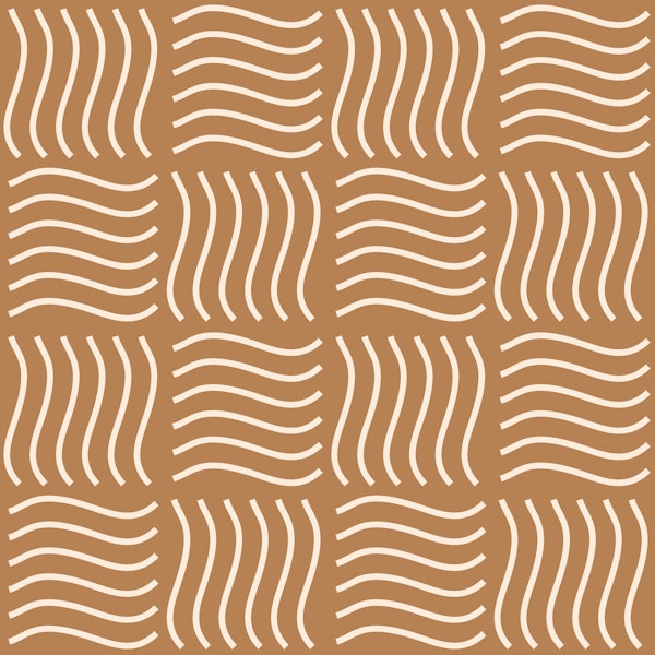 Checkered Stripes Waves Earthy