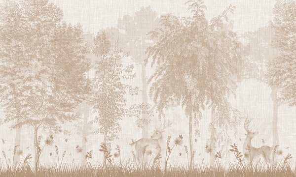 Vintage Forest Scene