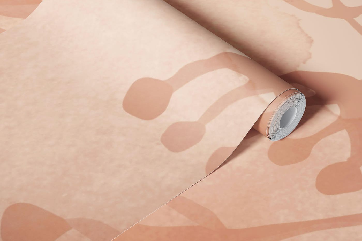 Modern Watercolor Leaf Pattern wallpaper roll