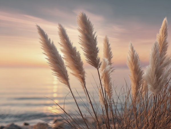 Pampas grass in silk shimmer