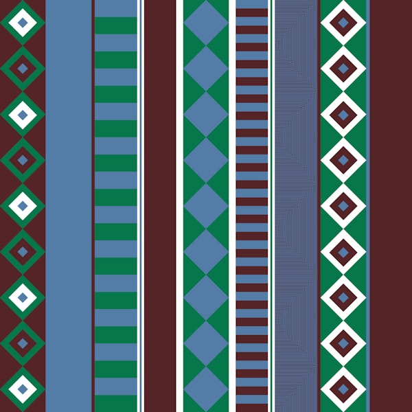 Aztec Diamond Column Stripes