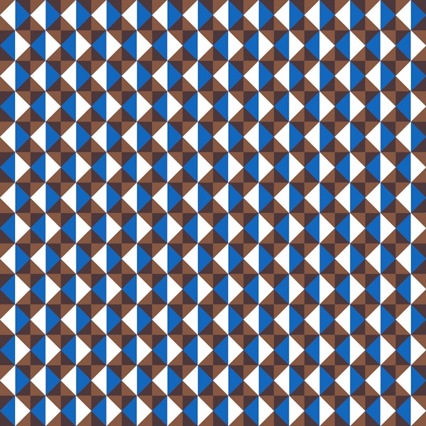 Blue Brown Diamond Tiles