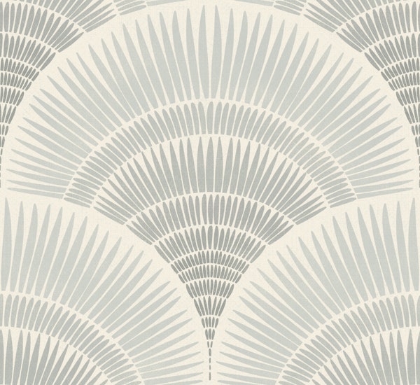 japandi feather scallops - cloud grey