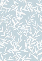 Small Soft Blue Botanical Leaves wallpaper