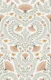 vintage folk floral - sage green dusty pink