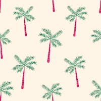 Exotic Palmtree Garden beige wallpaper