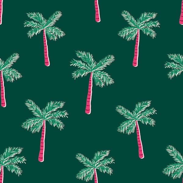 Exotic Palmtree Garden green