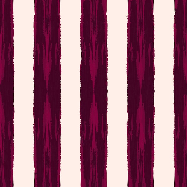 Boho Brushstroke Stripes burgundy red