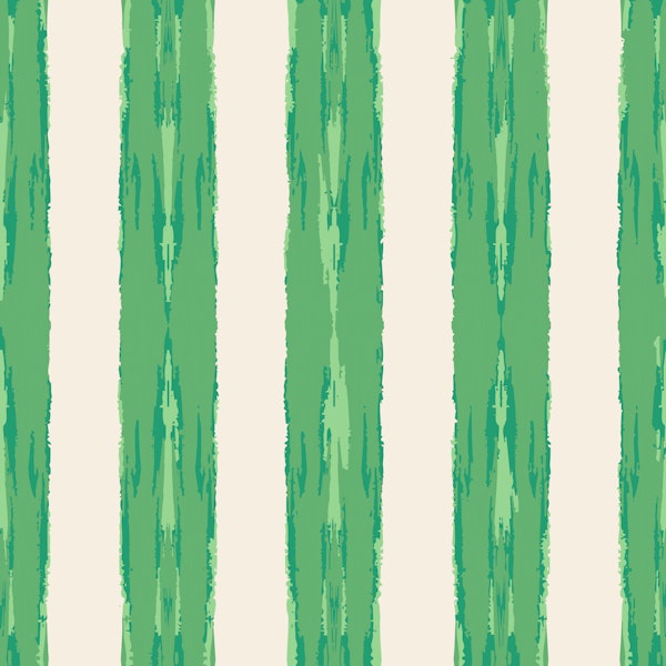 Boho Brushstroke Stripes green