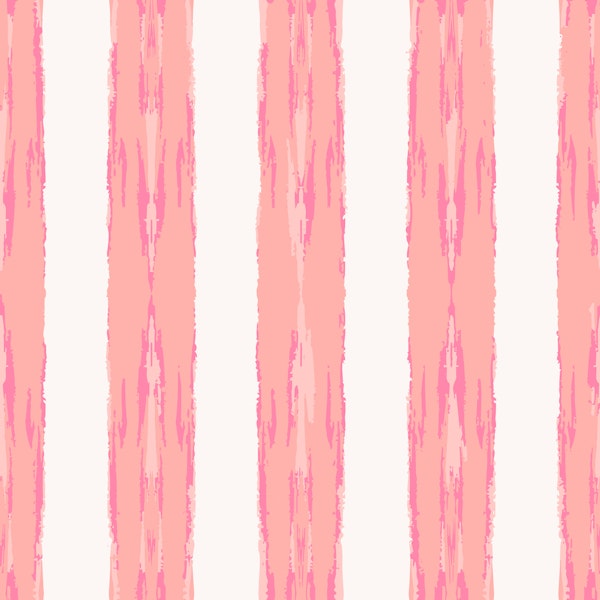 Boho Brushstroke Stripes pink
