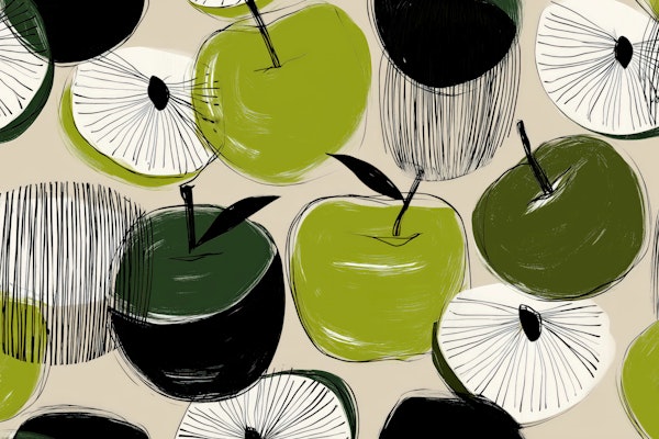 Modern Abstract Apples