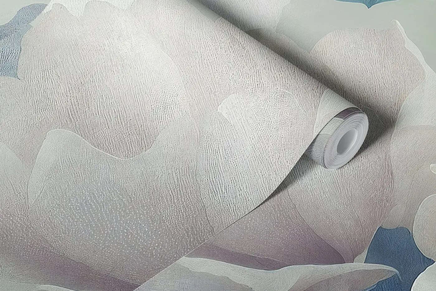 Elegant White Floral Botanical wallpaper roll